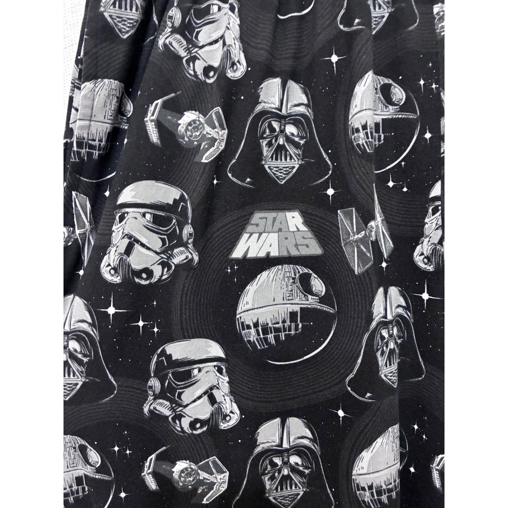 Star Wars Mens Pajama Pants Darth Vader Stormtrooper Death Star Joggers XL Black - Picture 2 of 6
